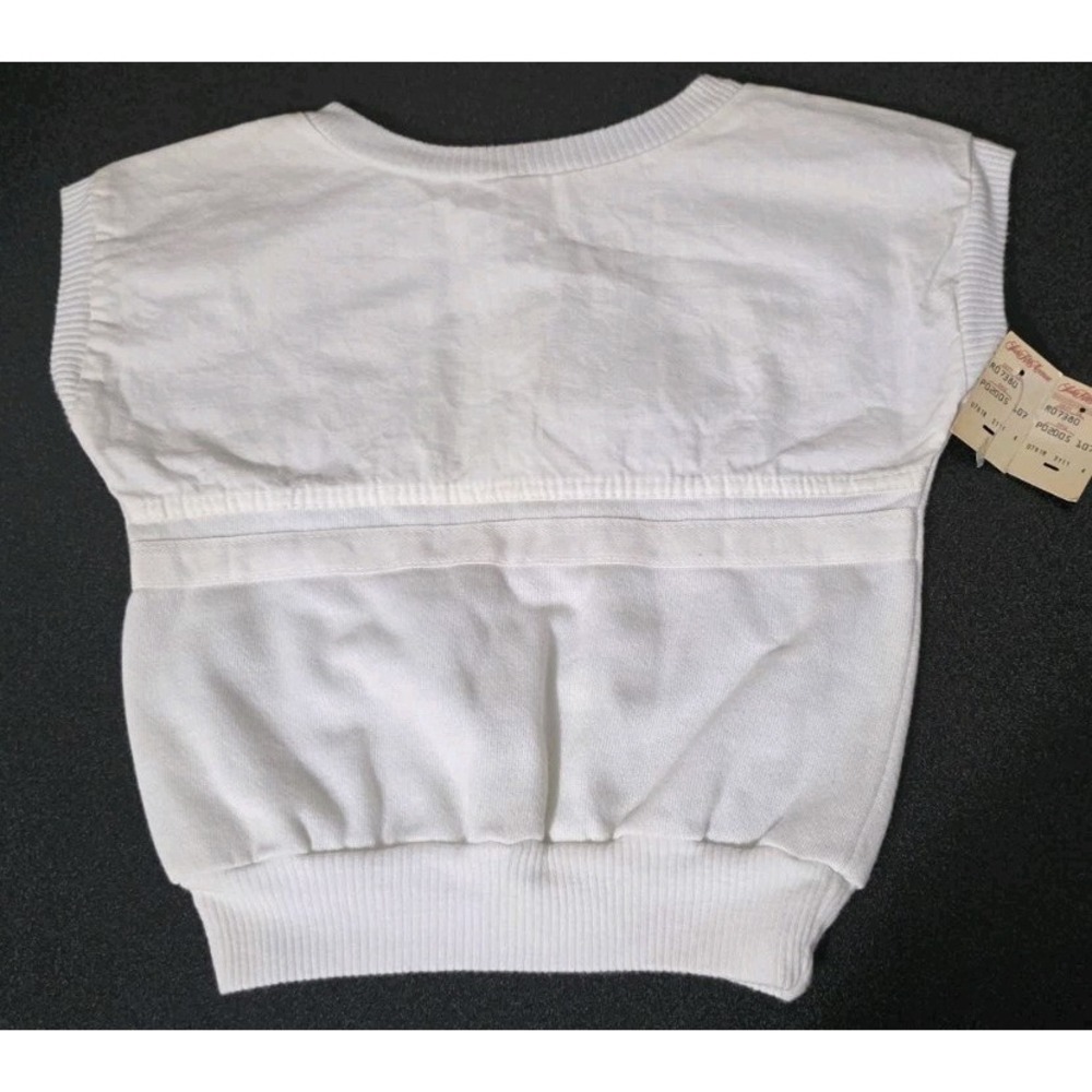 NWT Vintage Kids Shirt Top White 4T‎ Shirt Sleeve Bibō